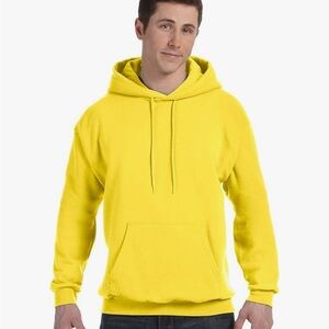 Hanes Men's Bright Yellow Light Weight Eco Smart Hoodie - NWOT